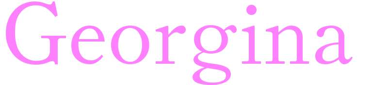 Georgina - girls name