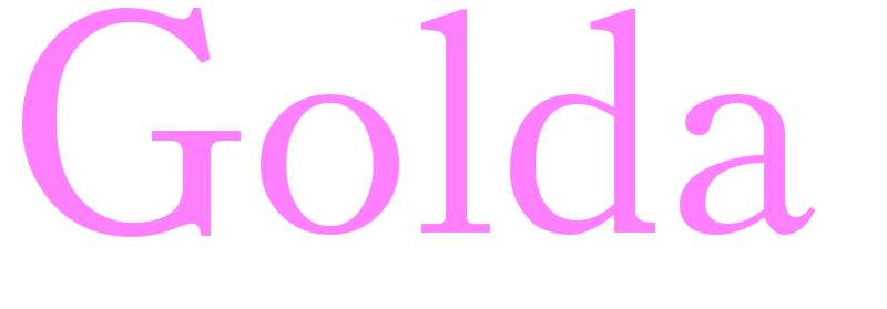 Golda - girls name