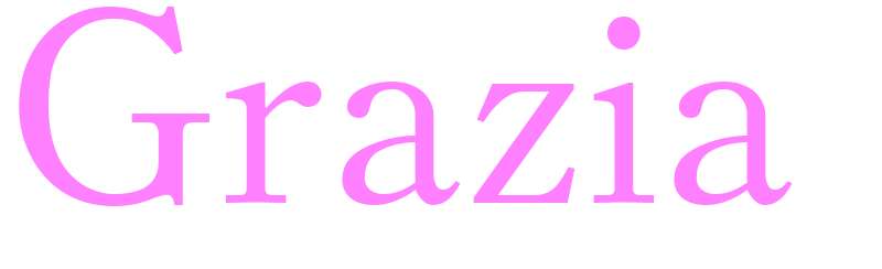 Grazia - girls name