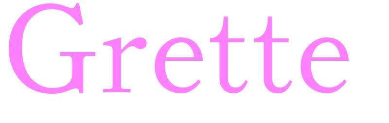Grette - girls name