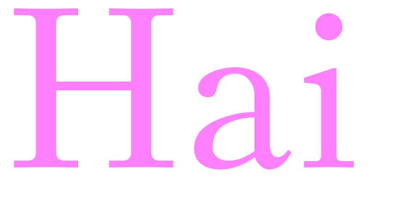 Hai - girls name