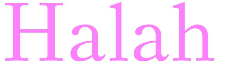Halah - girls name