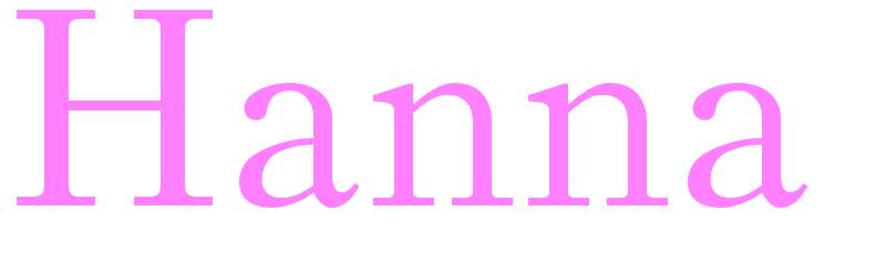 Hanna - girls name