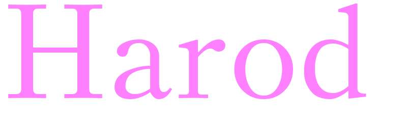 Harod - girls name