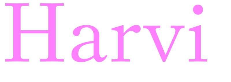 Harvi - girls name