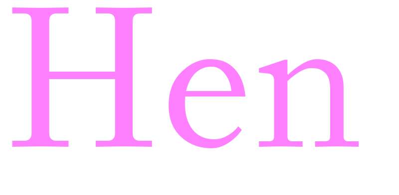Hen - girls name