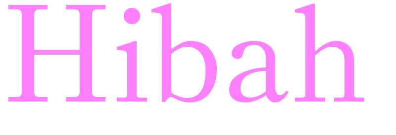 Hibah - girls name