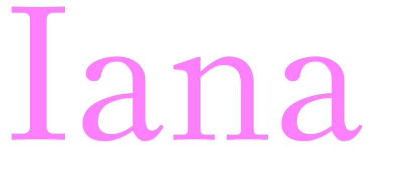 Iana - girls name