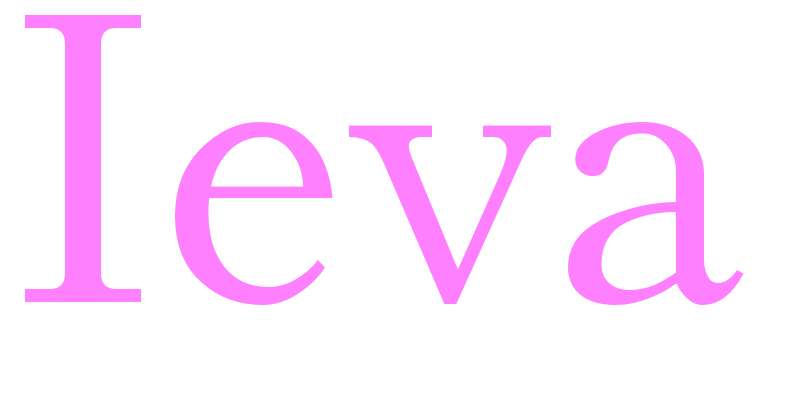 Ieva - girls name