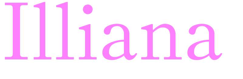 Illiana - girls name