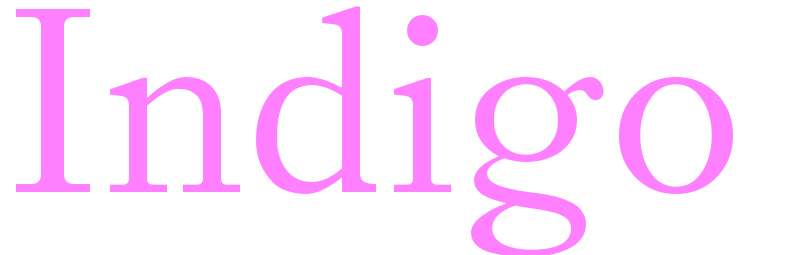 Indigo - girls name