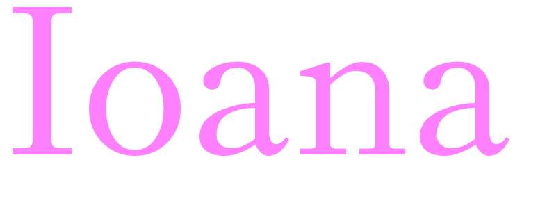 Ioana - girls name