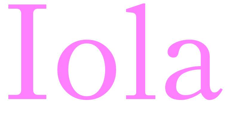 Iola - girls name