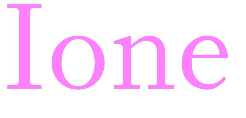 Ione - girls name