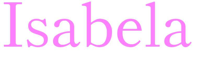 Isabela - girls name