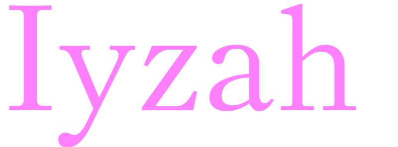 Iyzah - girls name