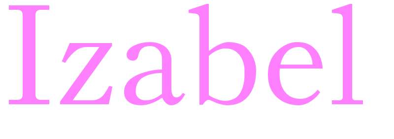 Izabel - girls name