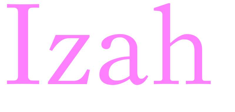 Izah - girls name