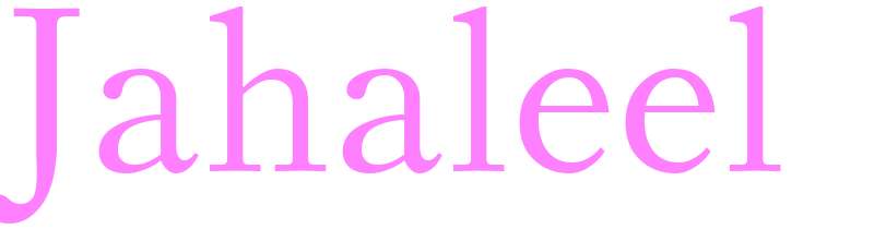 Jahaleel - girls name