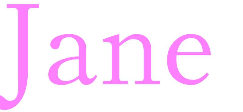 Jane - girls name