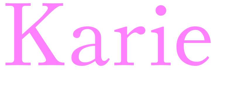 Karie - girls name