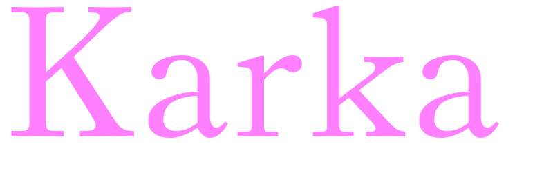 Karka - girls name