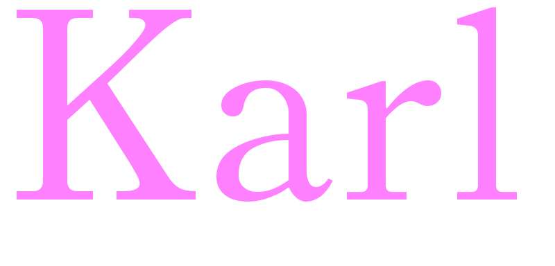 Karl - girls name