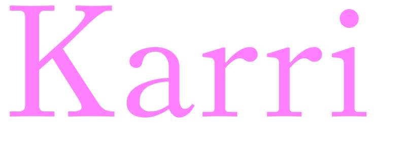 Karri - girls name