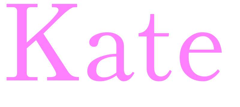 Kate - girls name