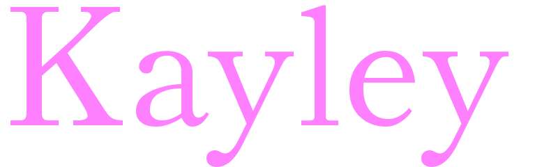 Kayley - girls name