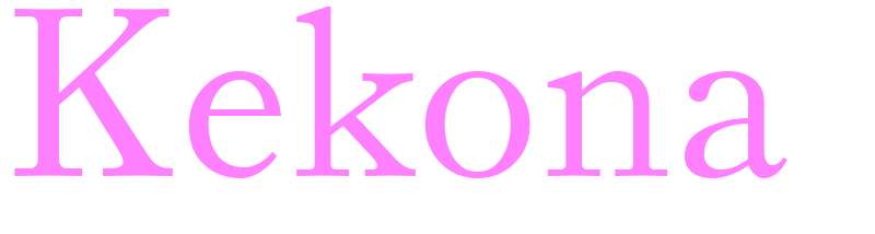 Kekona - girls name