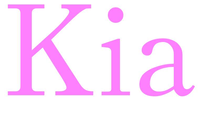 Kia - girls name
