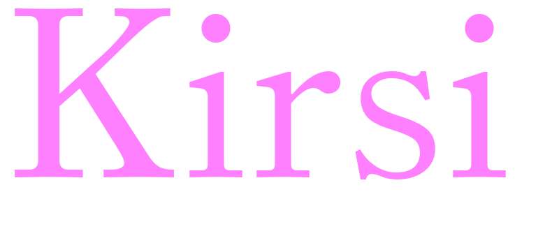Kirsi - girls name