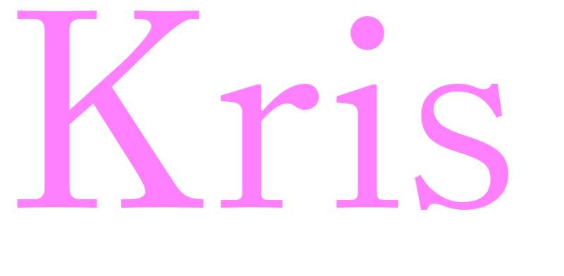 Kris - girls name
