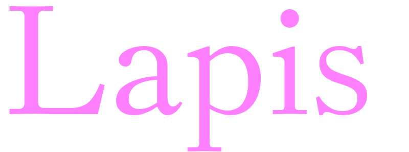 Lapis - girls name