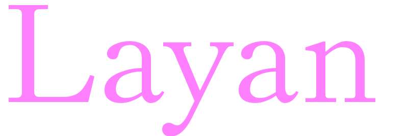 Layan - girls name