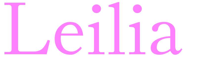 Leilia - girls name