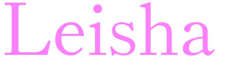 Leisha - girls name