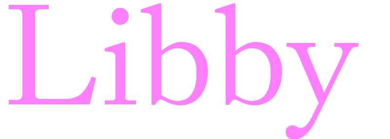 Libby - girls name
