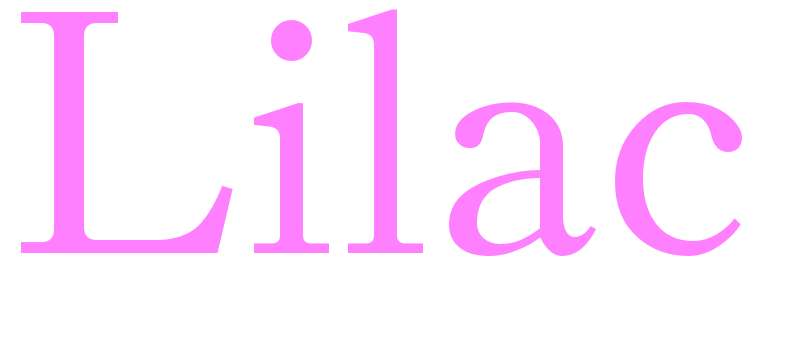 Lilac - girls name