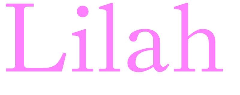 Lilah - girls name