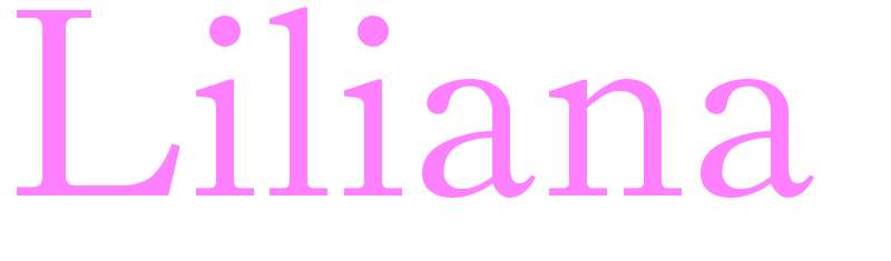 Liliana - girls name