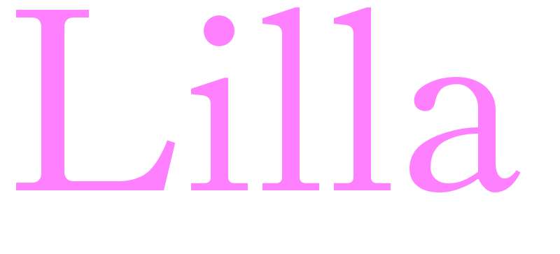 Lilla - girls name