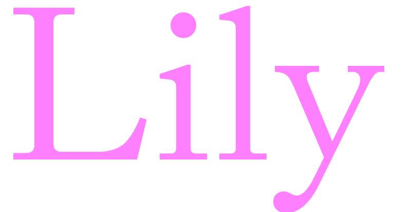 Lily - girls name
