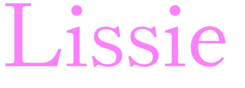 Lissie - girls name