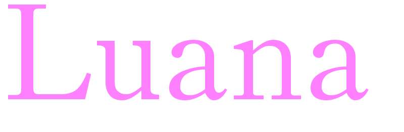 Luana - girls name