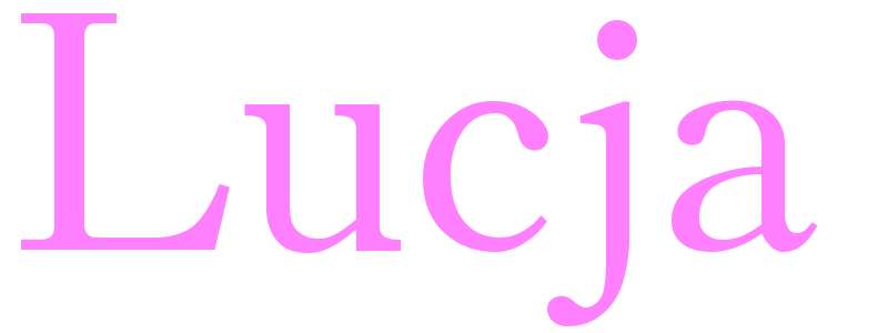 Lucja - girls name