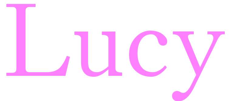 Lucy - girls name