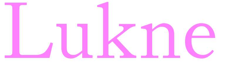 Lukne - girls name