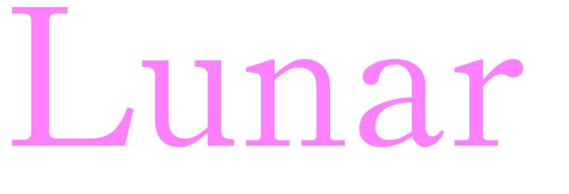 Lunar - girls name